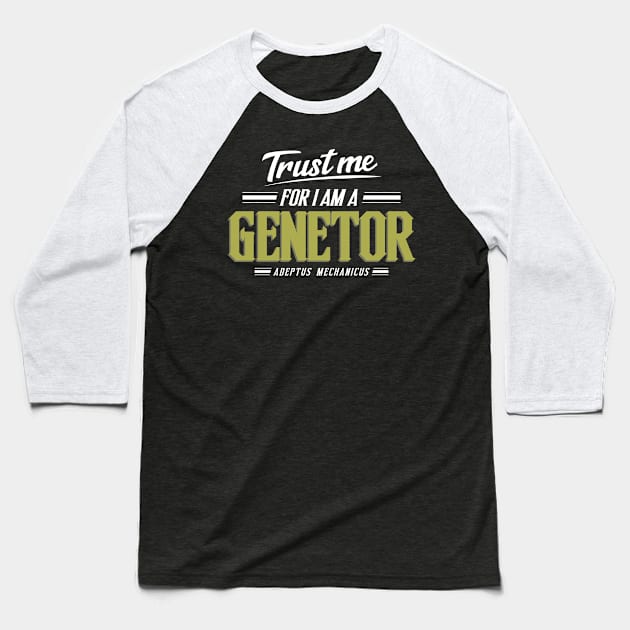 Genetor - Trust Me Series Baseball T-Shirt by Exterminatus